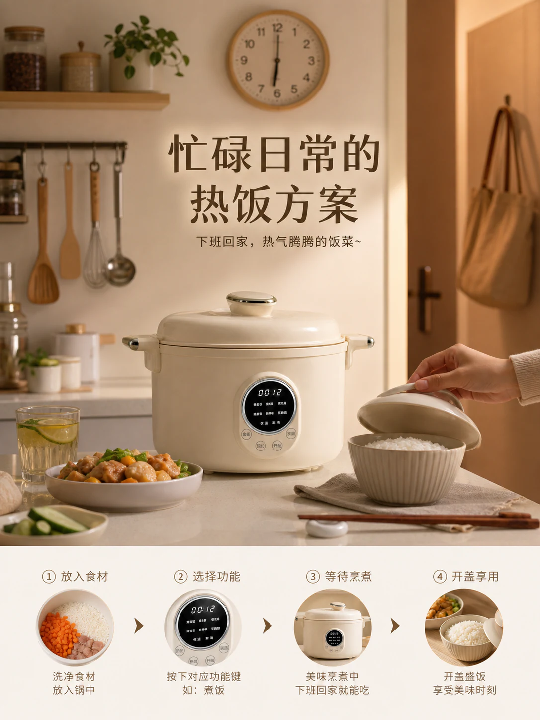 爱途AI生成的智能烹饪商品详情模块视觉候选